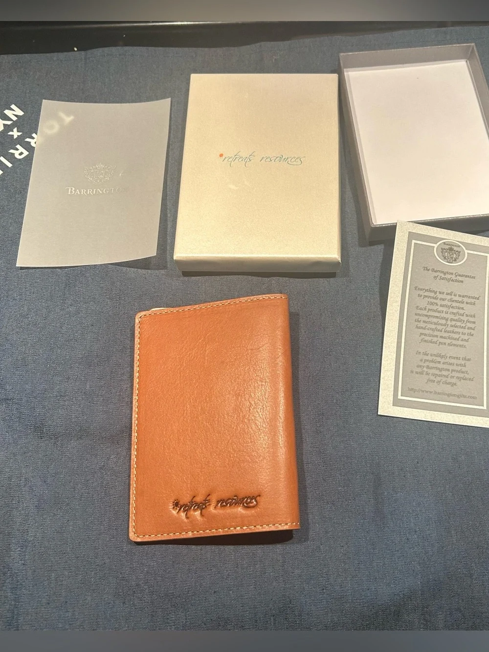 Glasgow Barrington Leather passport holder